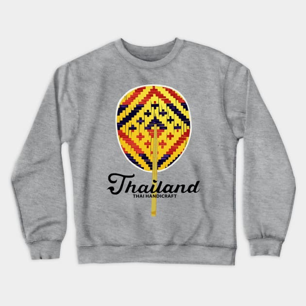 Classic Thai Handicraft Crewneck Sweatshirt by KewaleeTee